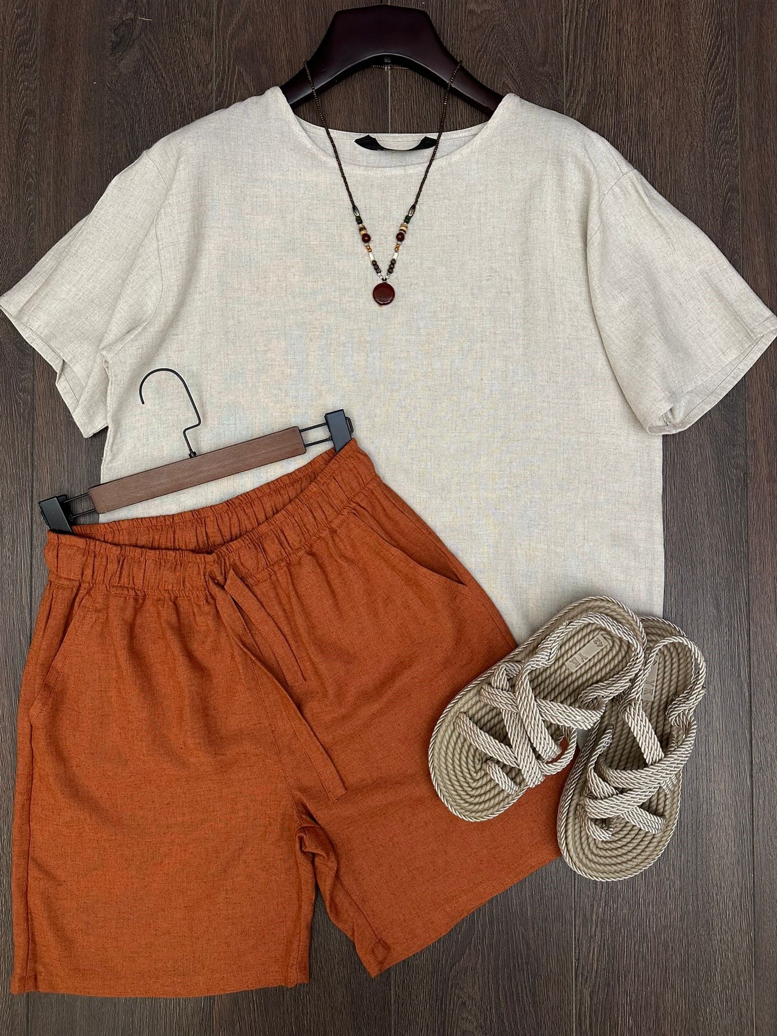 Rio Oversize Keten T-Shirt