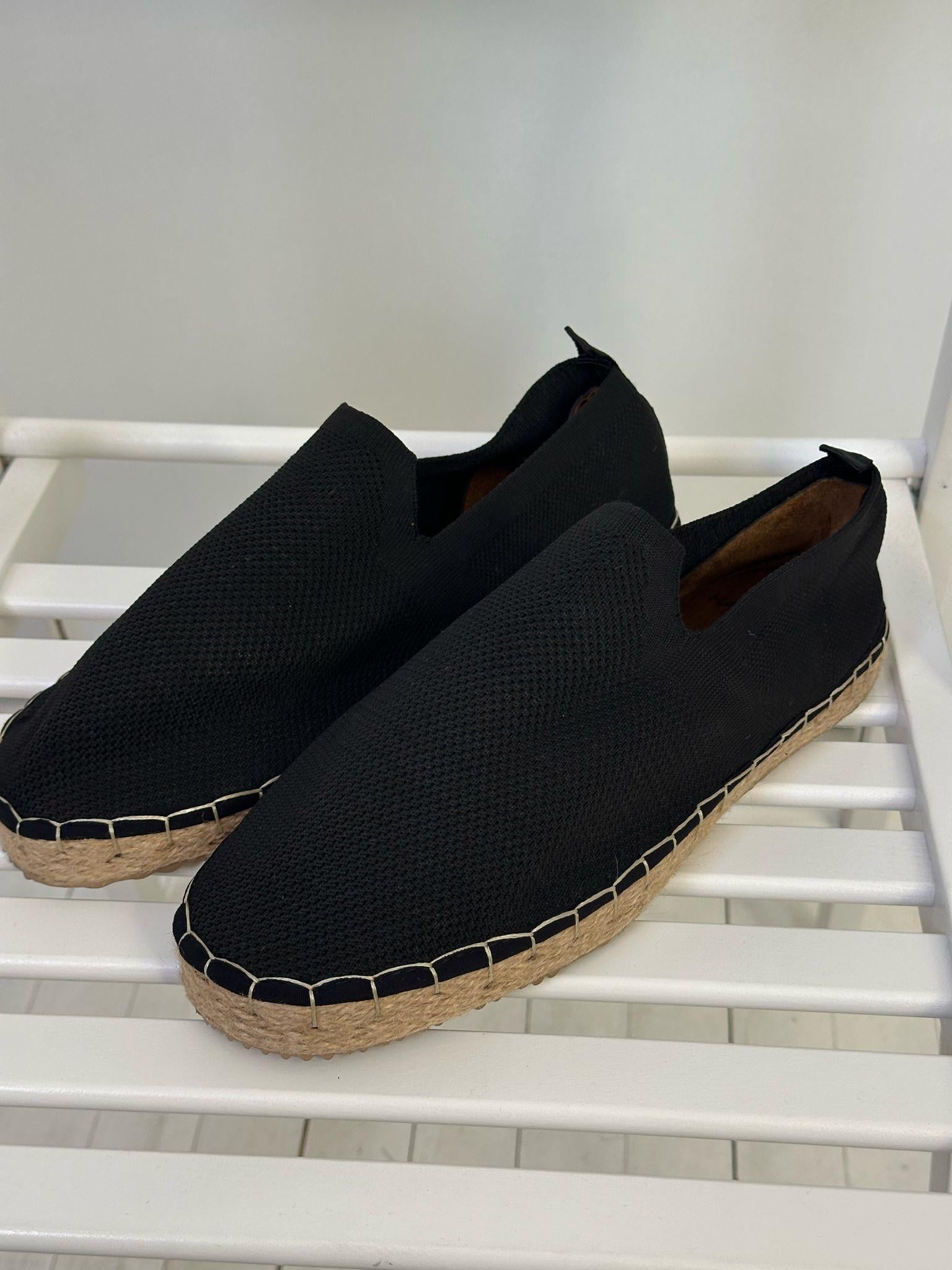Triko Kumaş Hasır Tabanlı Espadril
