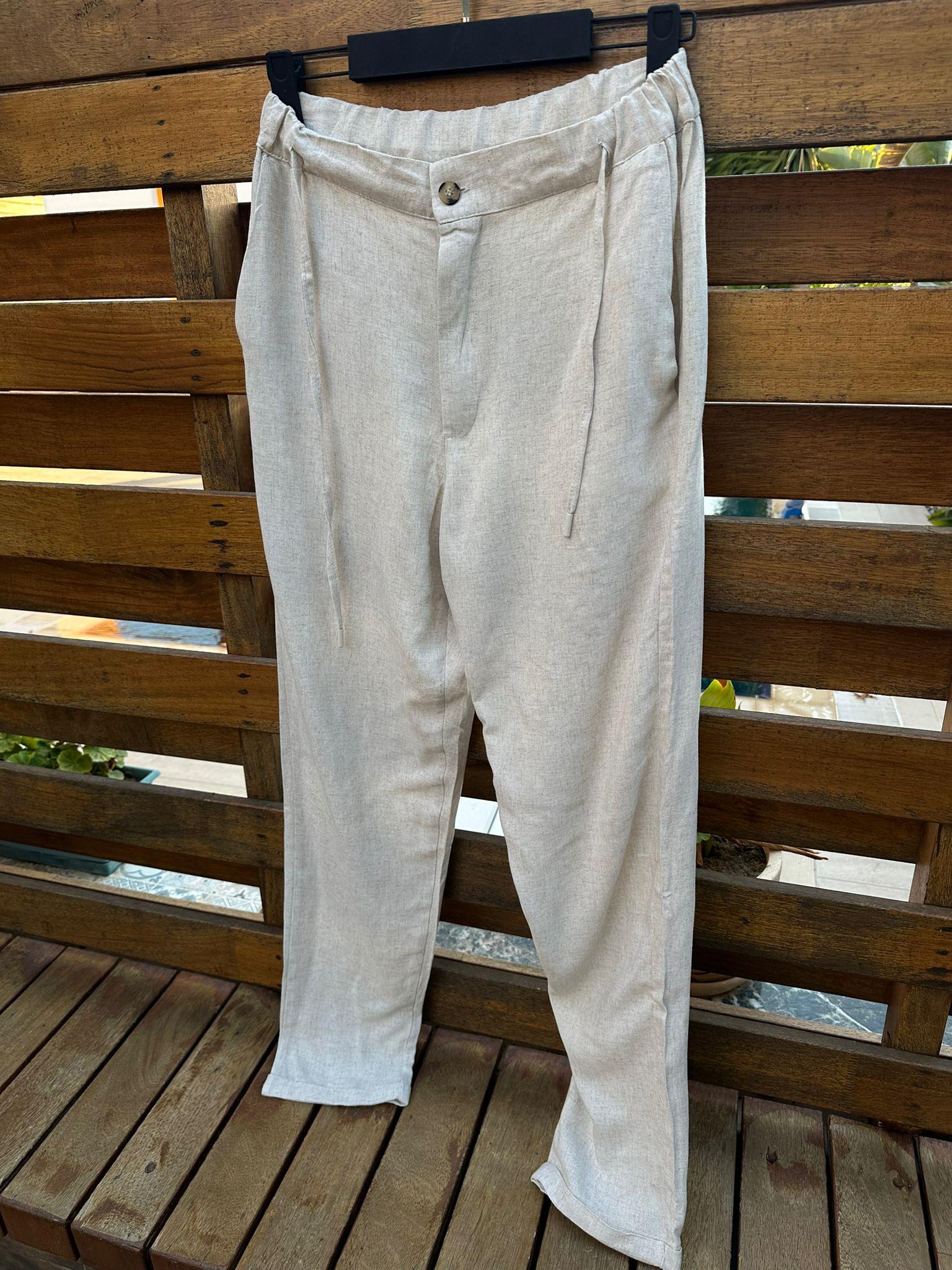 Viskon Keten Pantolon