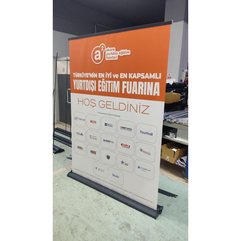150×200 Cm Lüx Rollup Banner Pro Devrilmez Large Model