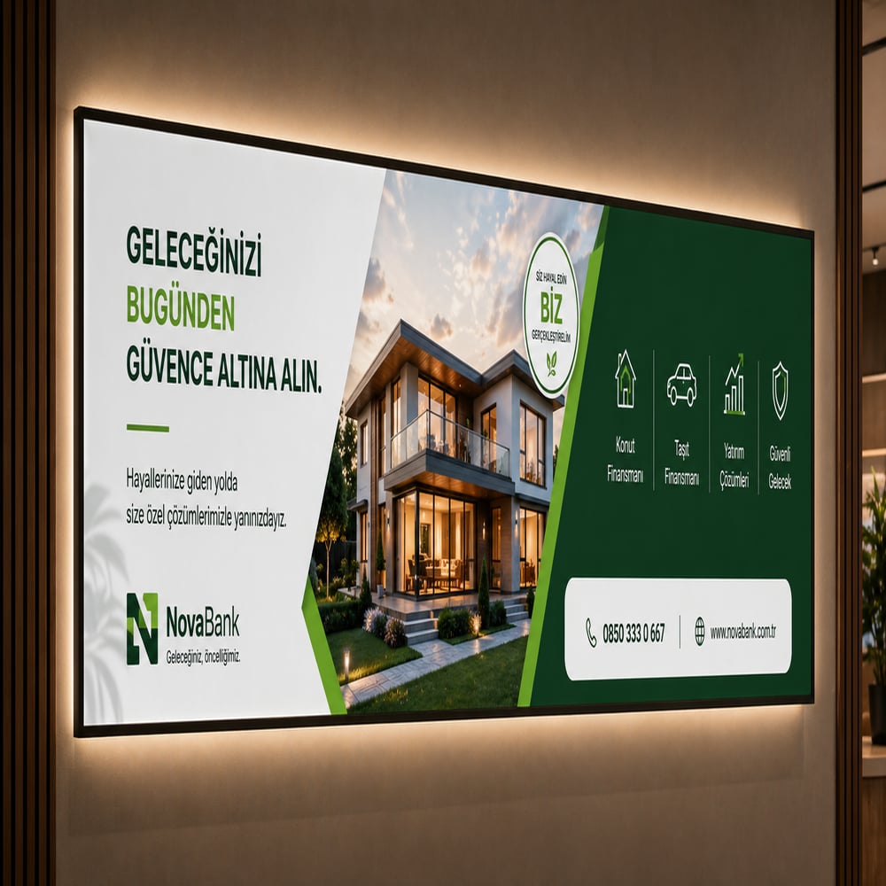 225x70 Cm İç Mekan Lightbox