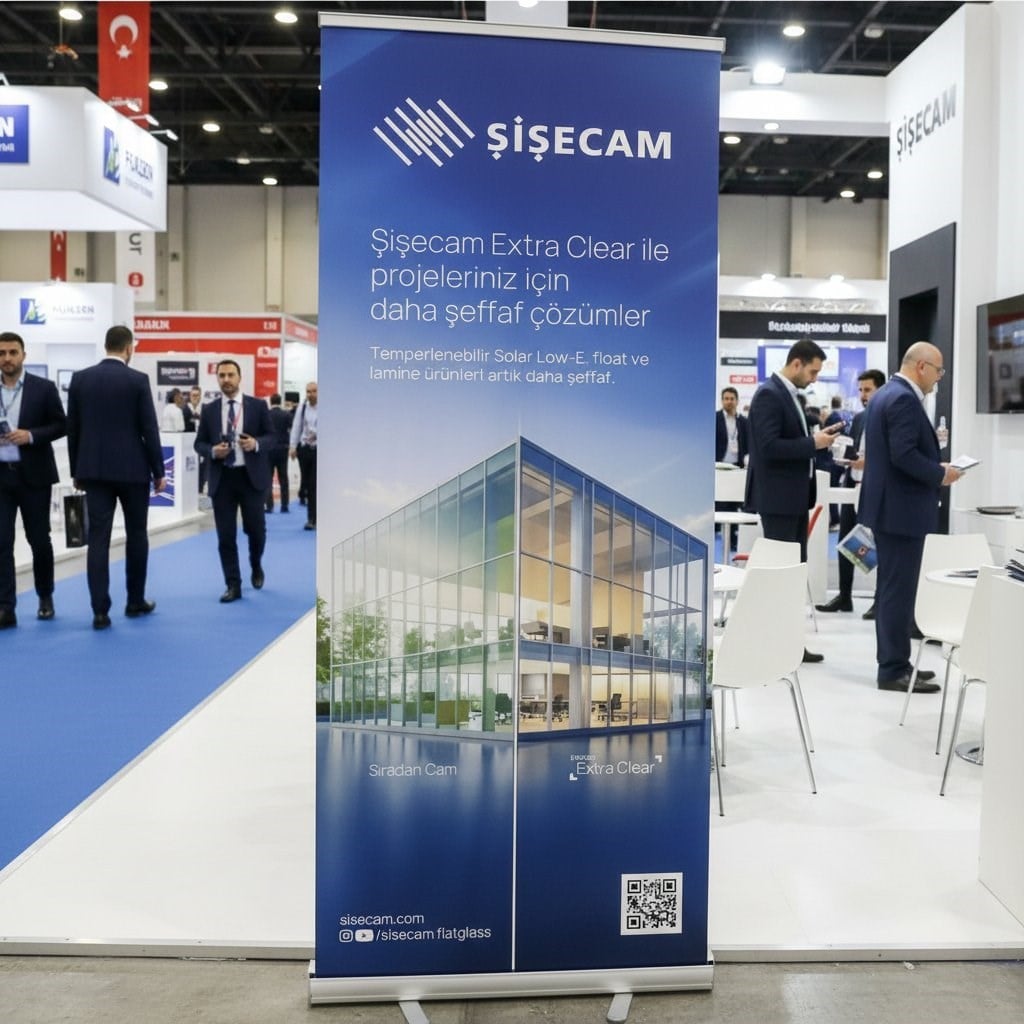 3 Panel Oval Örümcek Stand Fuar Tanıtım Seti (Roll-Up + Masa + Broşürlük)