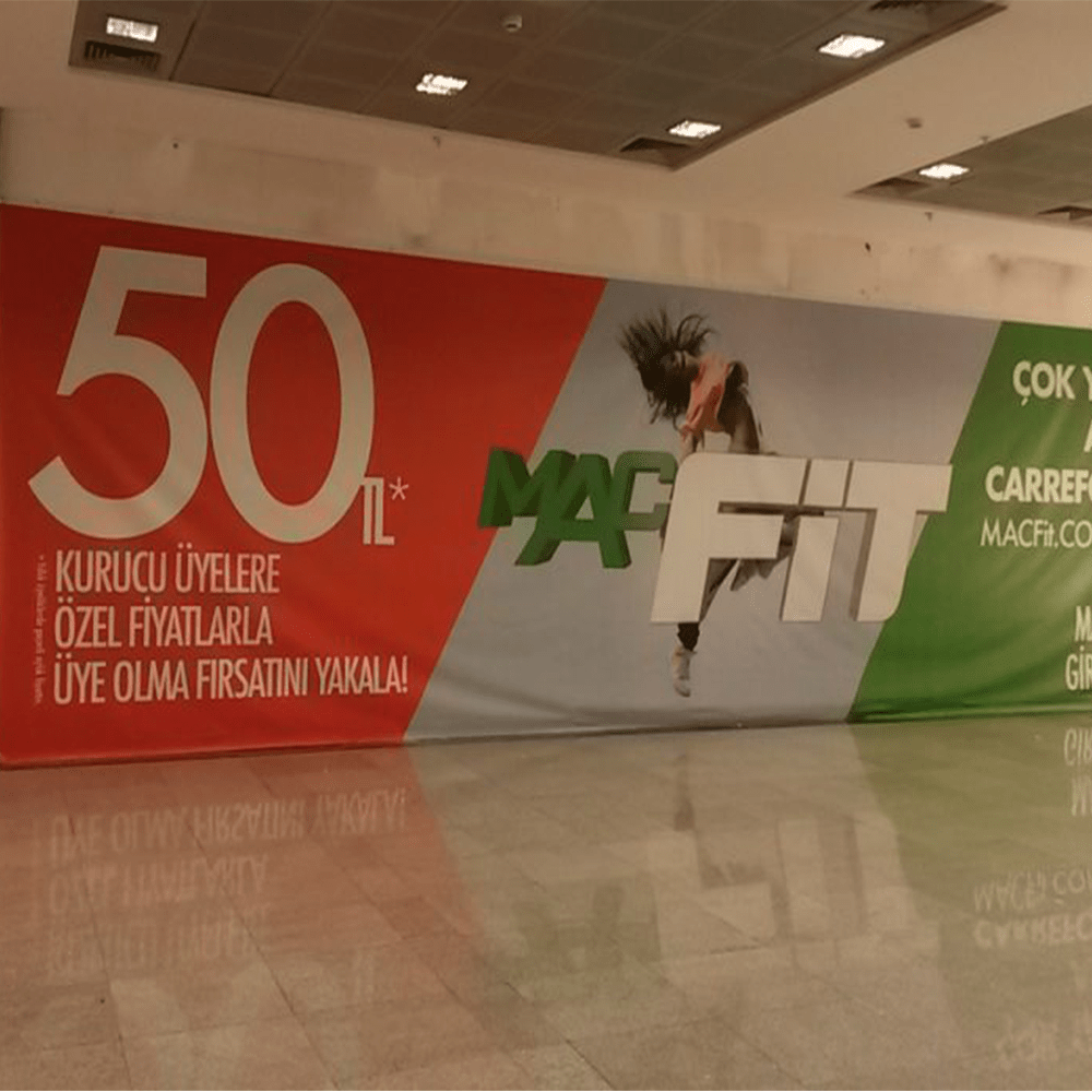 300x100 Cm Branda Baskı
