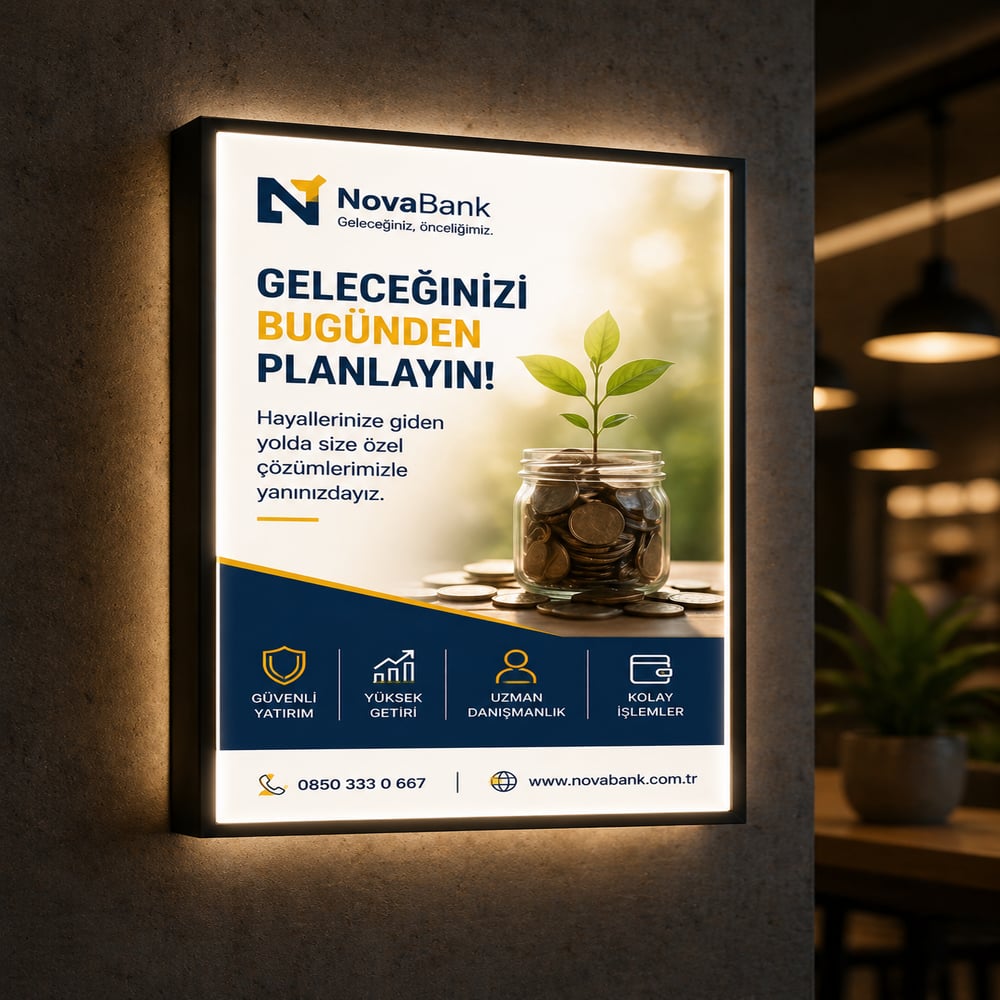 30*40 Cm İç Mekan Lightbox