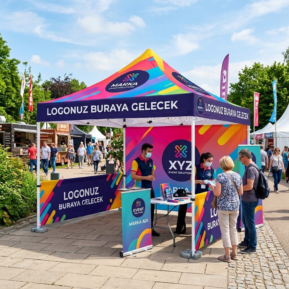3x3 Logolu Çadır