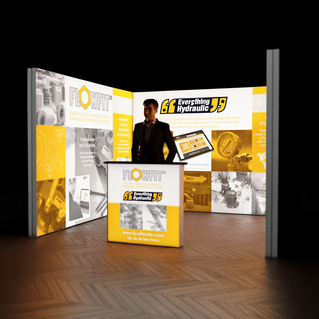 3x3 U Kumaş Modüler Lightbox Backdrop Seti