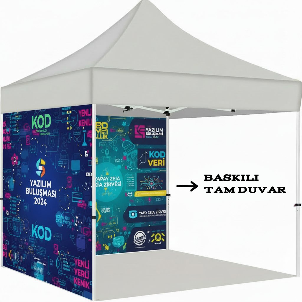3x4.5 Gazebo Çadır Yan Duvar