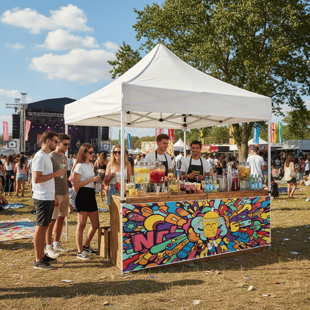 3x4.5 Gazebo Çadır Yarım Baskı