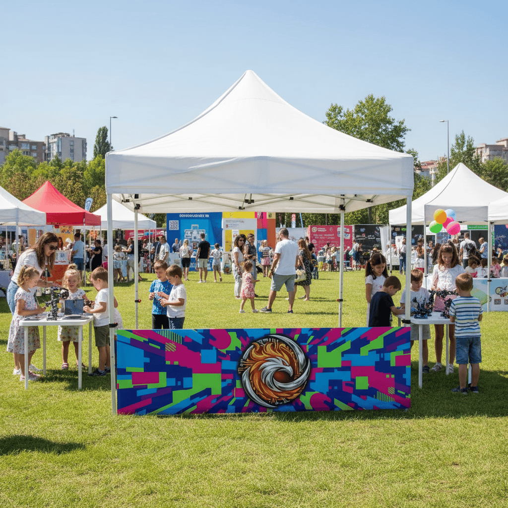 3x4.5 Gazebo Çadır Yarım Baskı