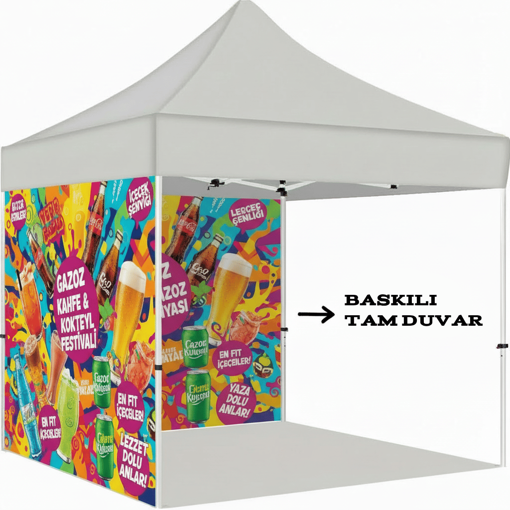 3x4.5 Gazebo Çadır Yan Duvar