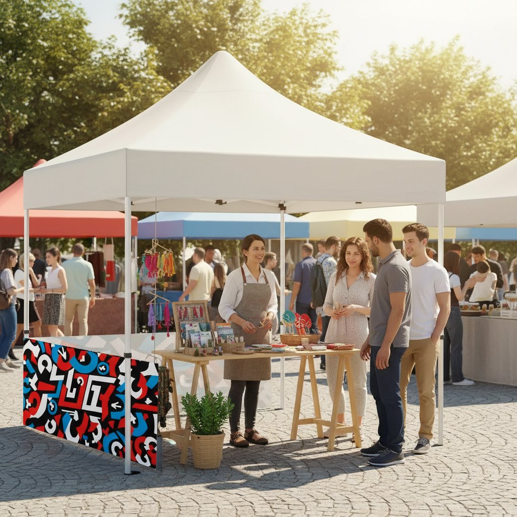 3x4.5 Gazebo Çadır Yarım Baskı