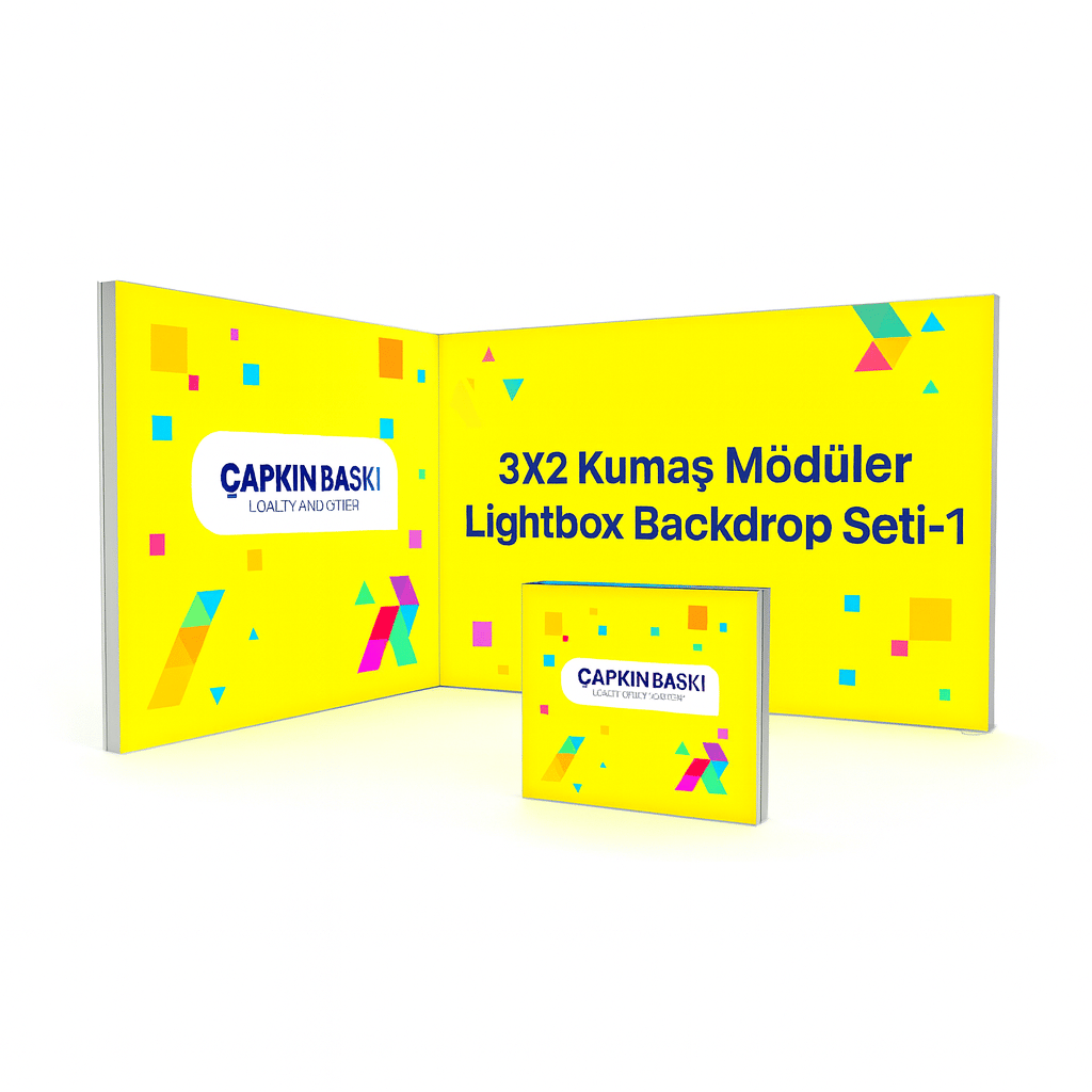 3x4 Kumaş Modüler Lightbox Backdrop Seti