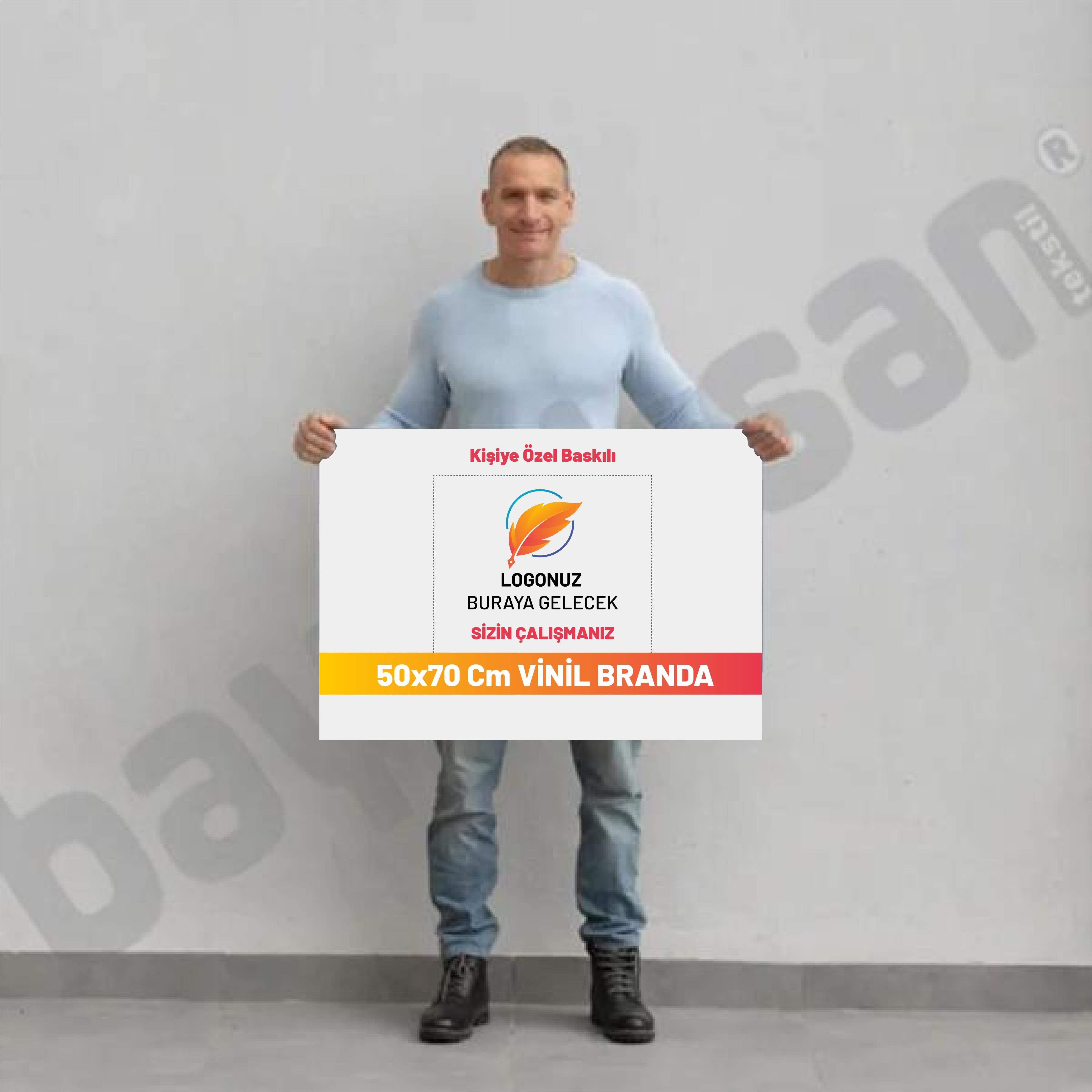 50x70 Cm Branda Baskı