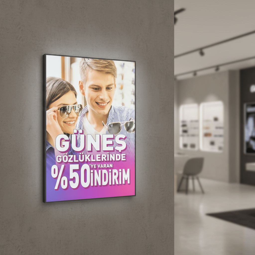 70*100 5 Cm Profilli Lightbox