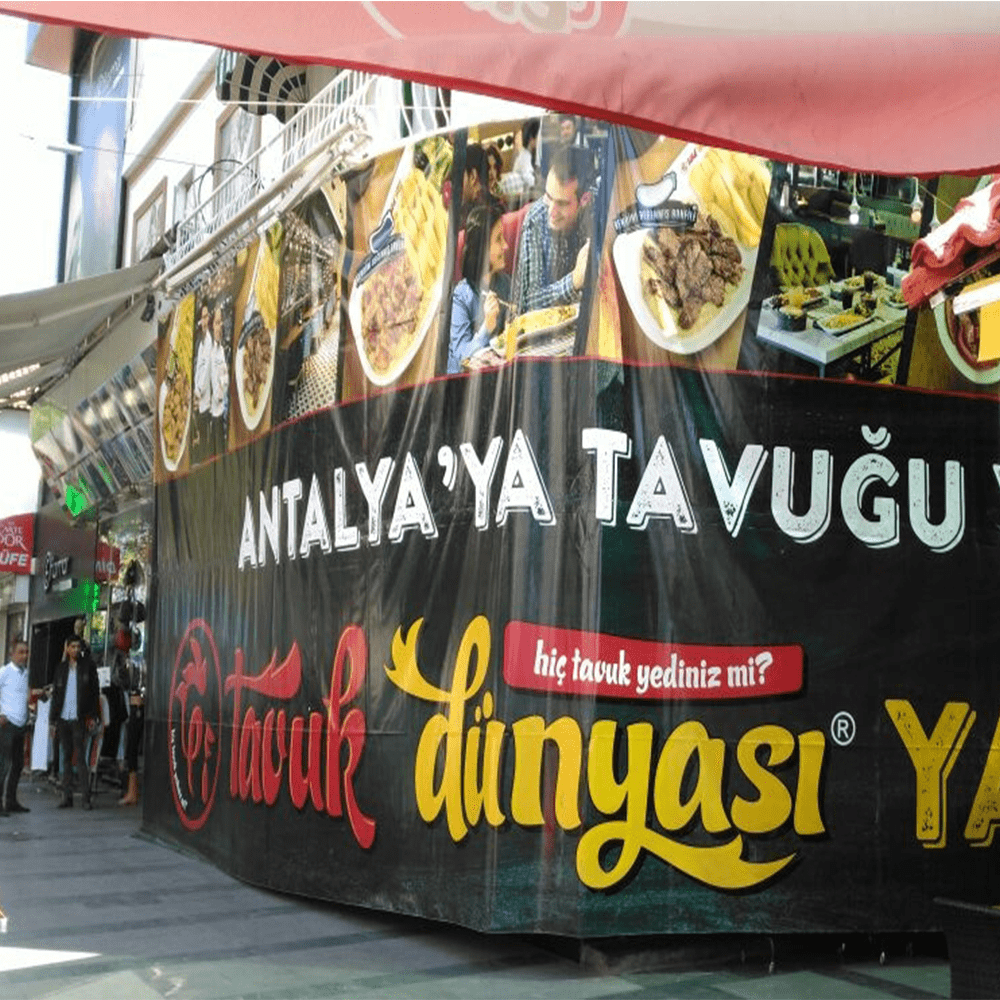 70x100 Cm Branda Baskı