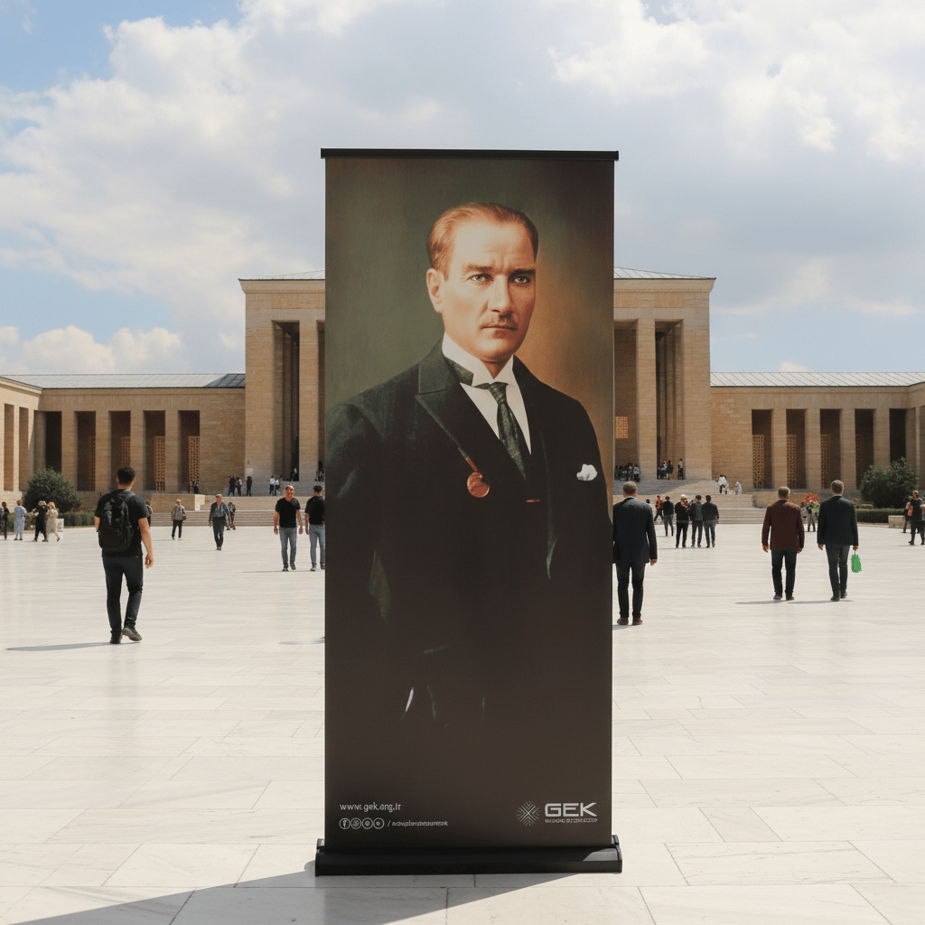 85×200 Cm Lüx Rollup Banner Pro Devrilmez Small Model