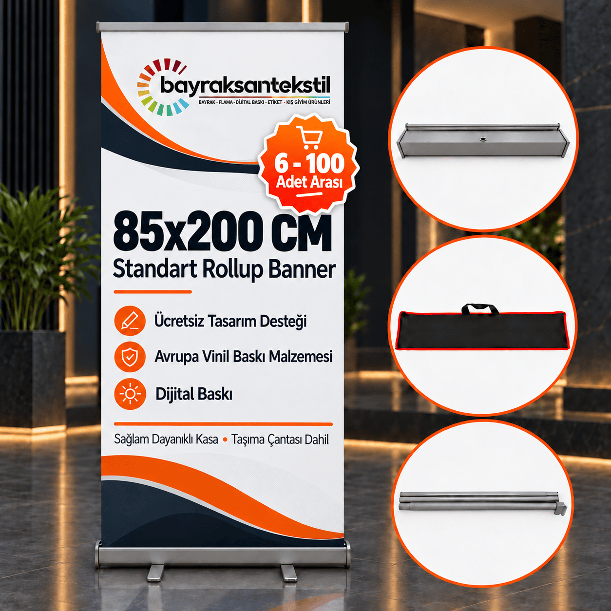 85×200 Cm Toptan Rollup