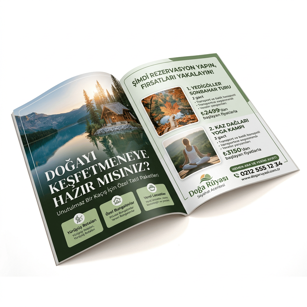 A4 Ebat İnsert 8 Sayfa