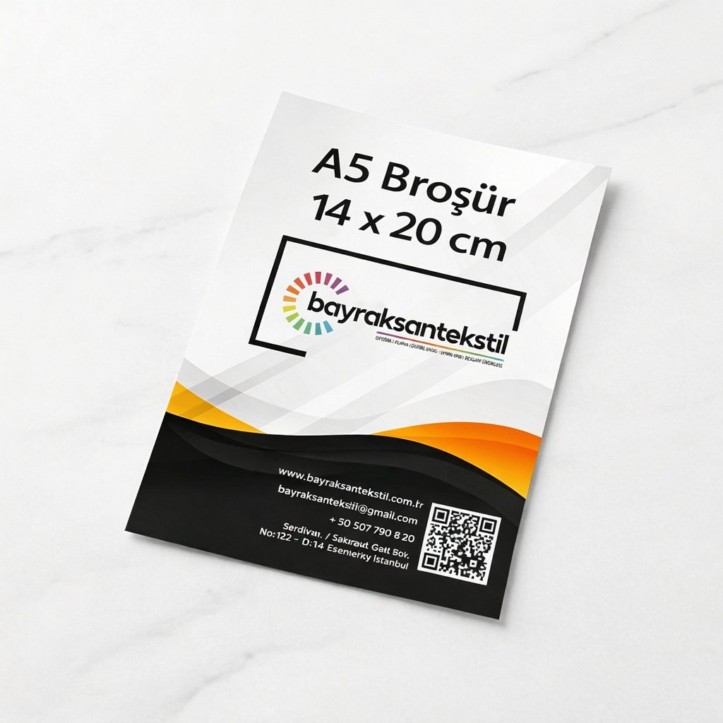 A5 Broşür (14 x 20 cm)