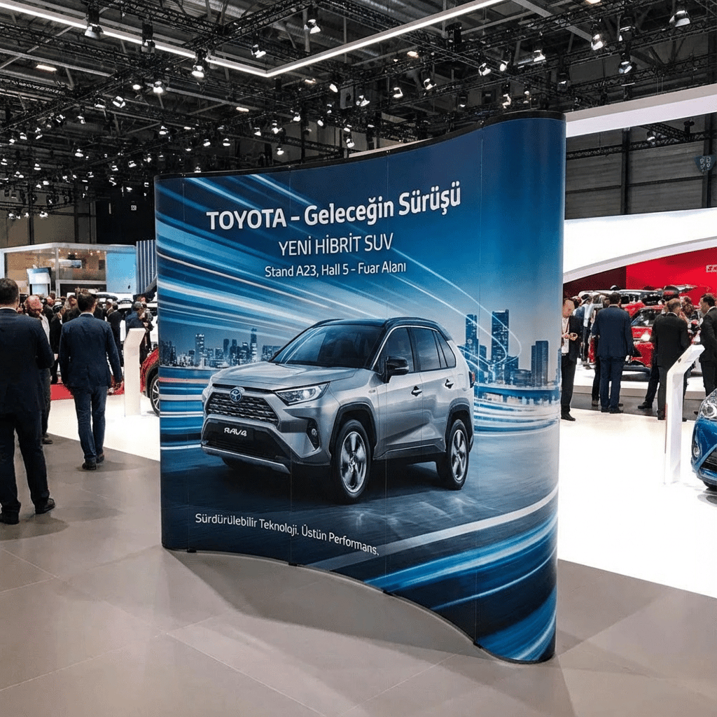 Eco Örümcek Stand 3 Panel Oval