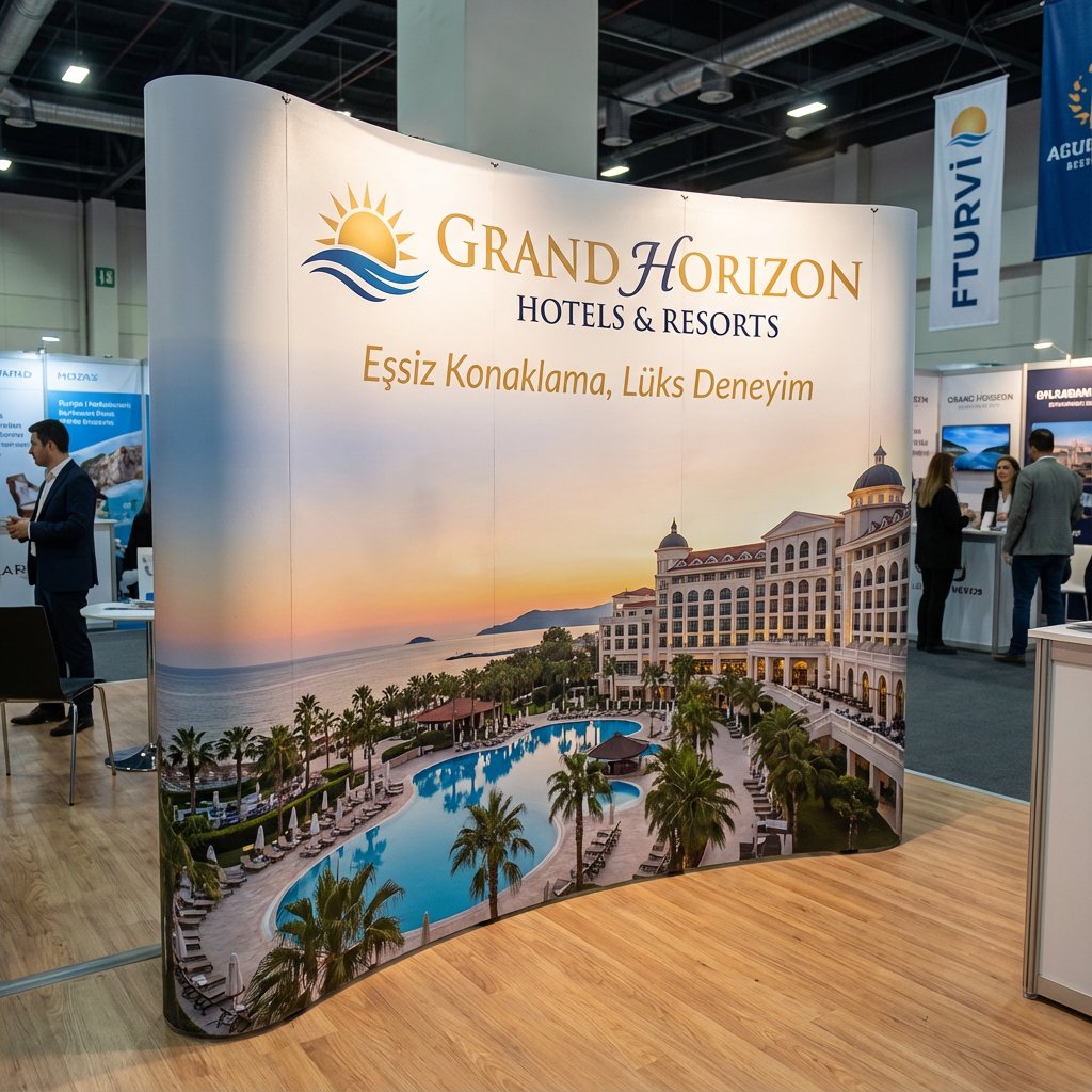 Eco Örümcek Stand 3 Panel Oval