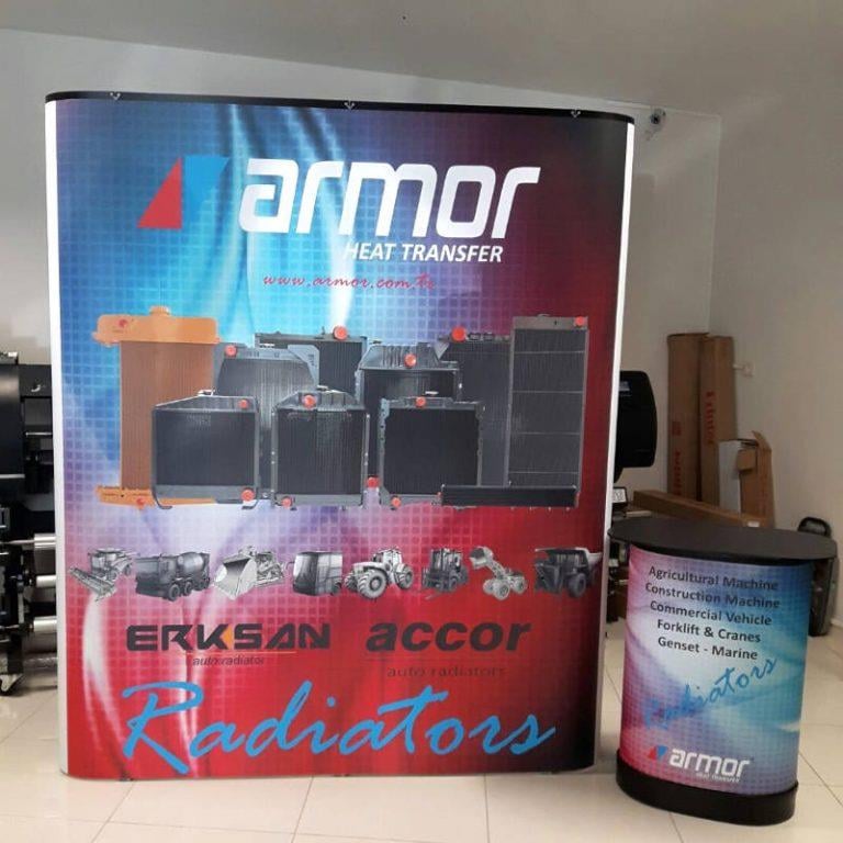 Örümcek Stand 2 Panel Düz (3×2)