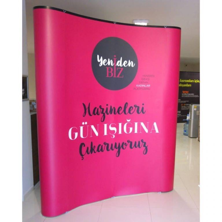 3x2 Örümcek Stand Oval – Kurulum Öncesi Panel Görseli