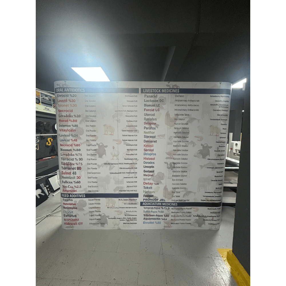 Örümcek Stand 3 Panel Düz (3×3)