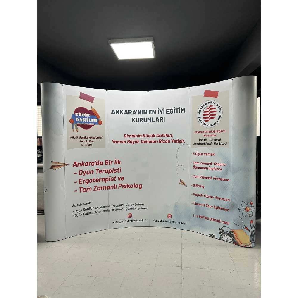 Örümcek Stand 4 Panel Oval (3×4)