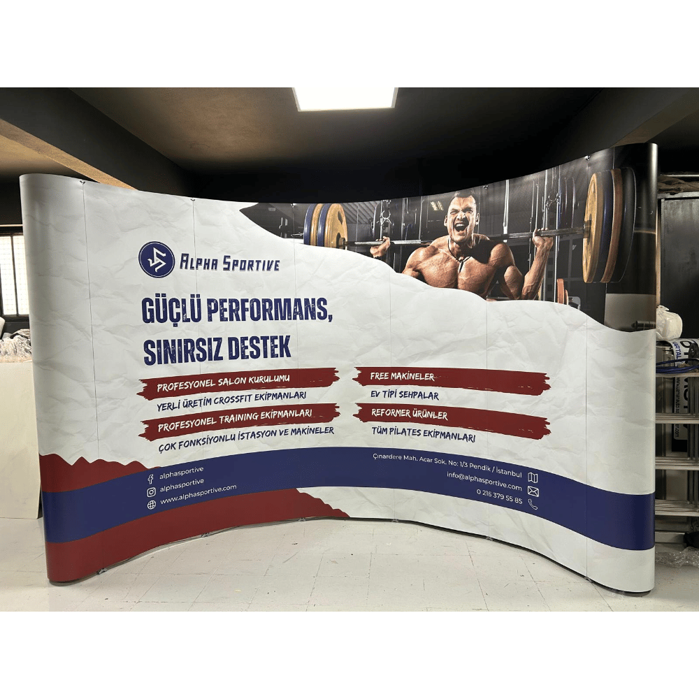 Örümcek Stand 5 Panel Oval (3×5)