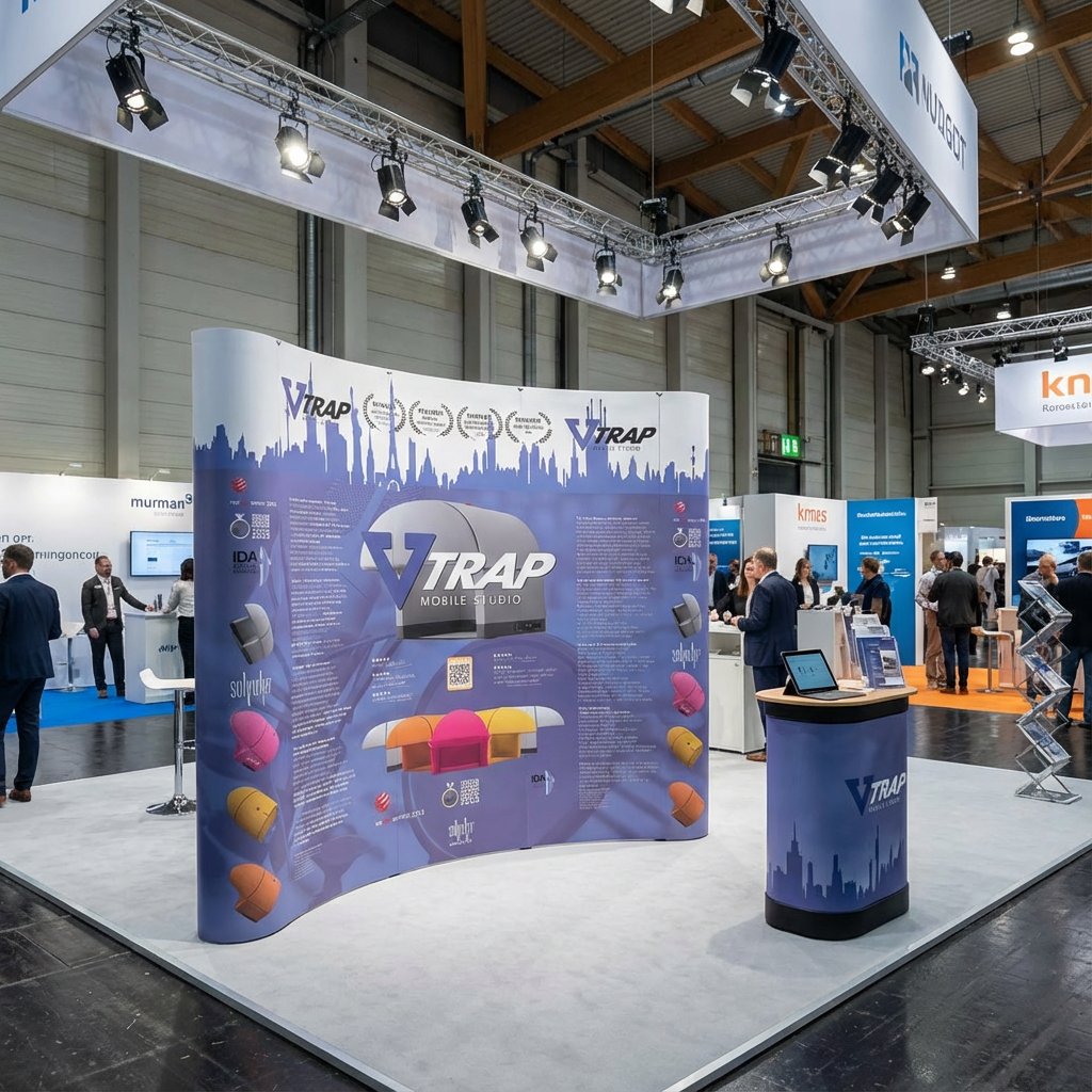 Premium Örümcek Stand 3 Panel Oval (3×3)