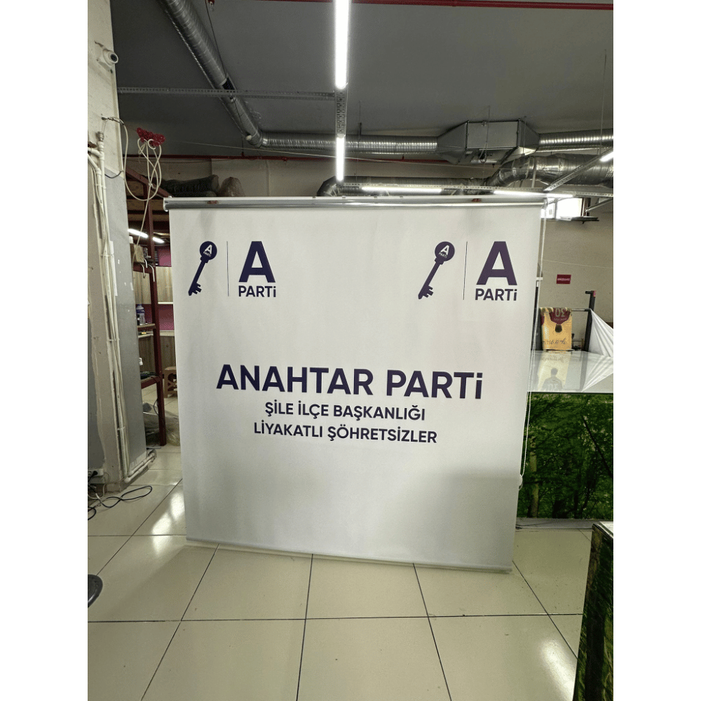 Reklam ve Logo Baskılı Stor Perde