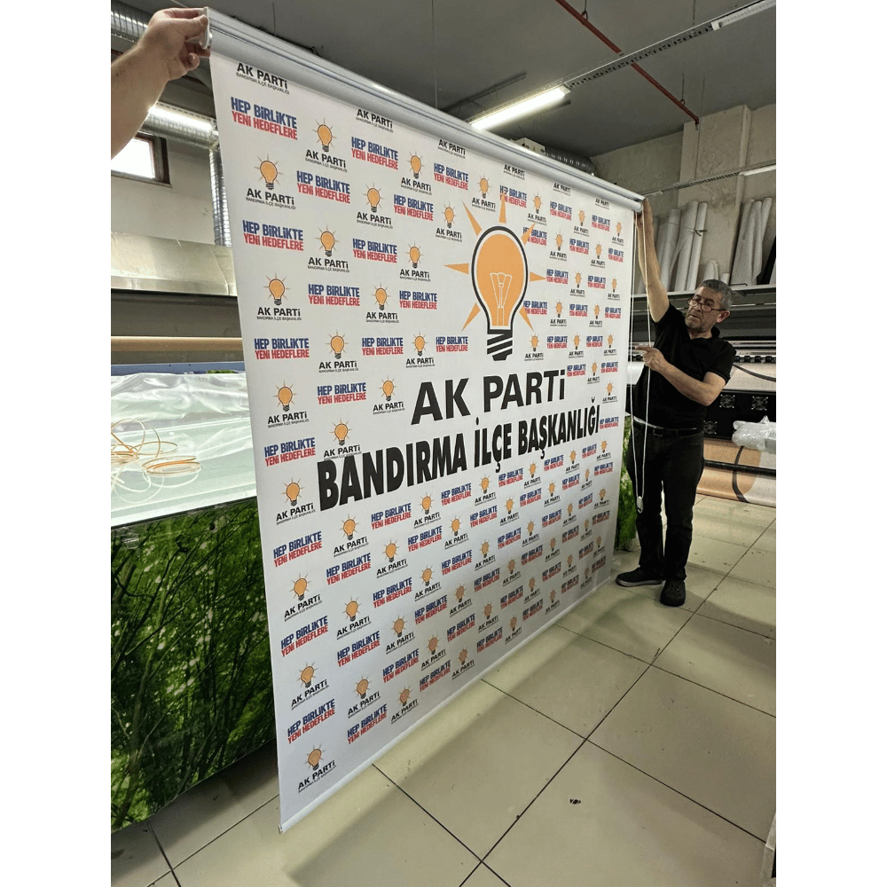 Reklam ve Logo Baskılı Stor Perde
