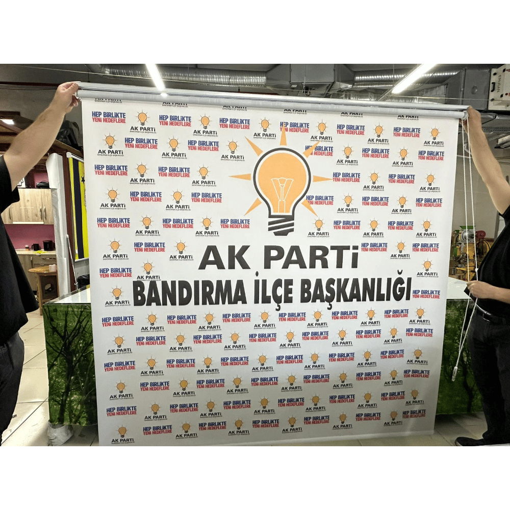 Reklam ve Logo Baskılı Stor Perde