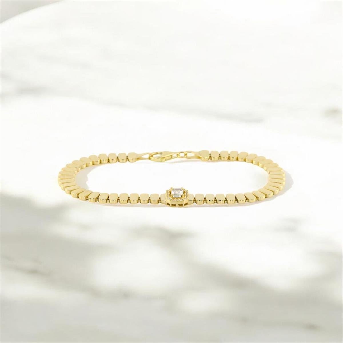 14 Ayar Altın Baget Bileklik  -  0187769