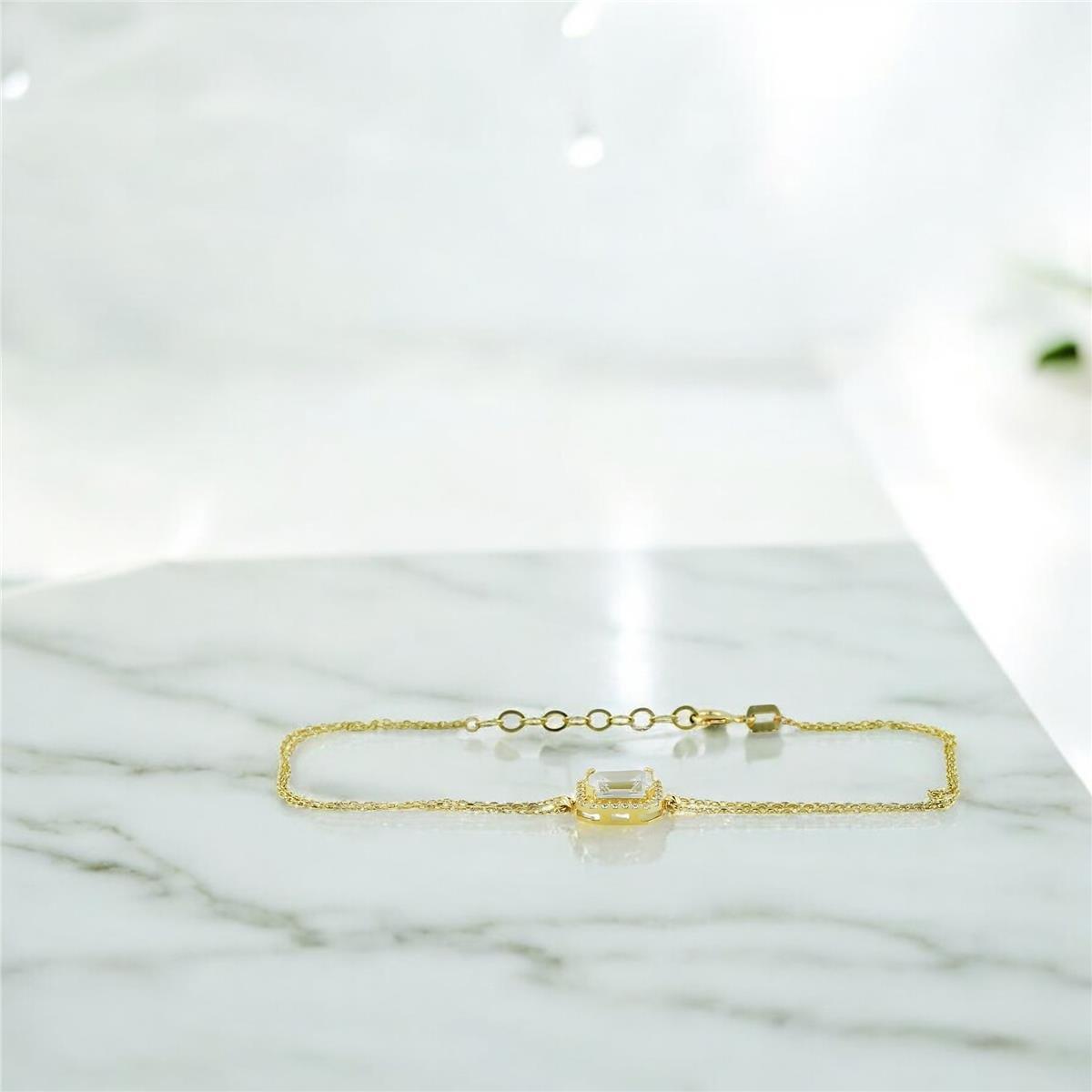 14 Ayar Altın Baget Bileklik  -  0201382