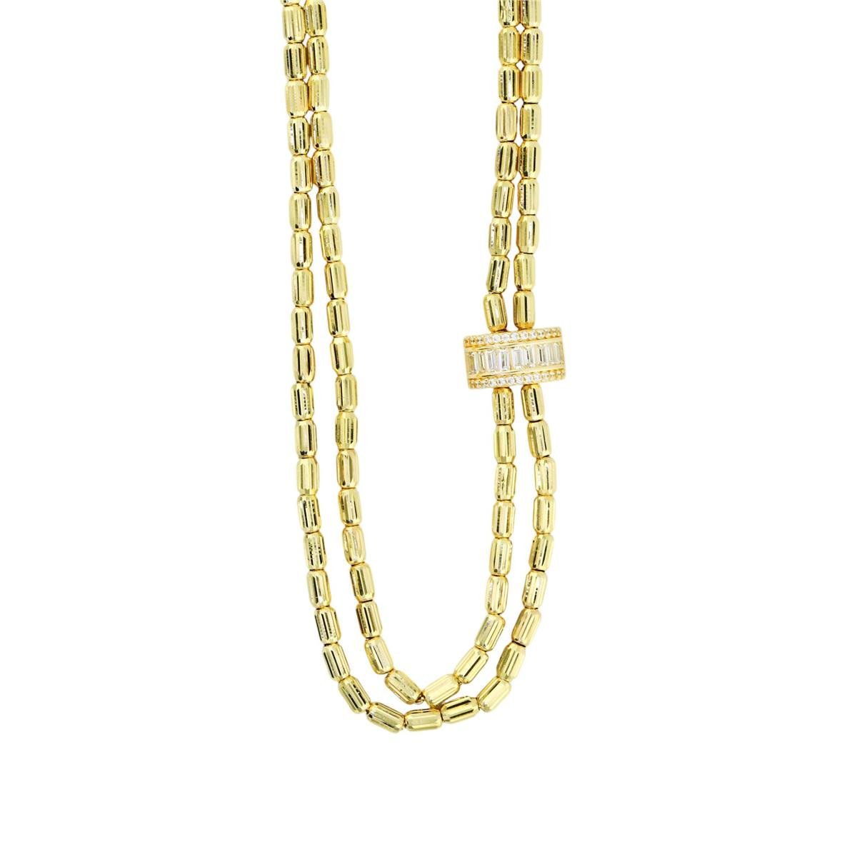 14 Ayar Altın Baget Kolye  -  0197981