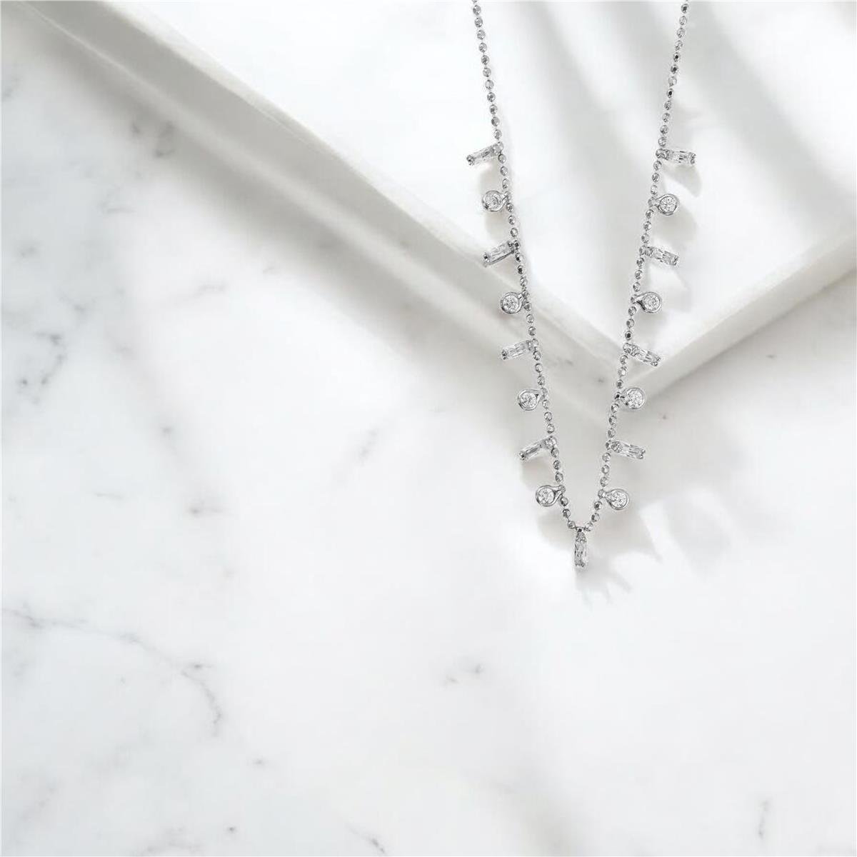 14 Ayar Altın Baget Kolye  -  0204214