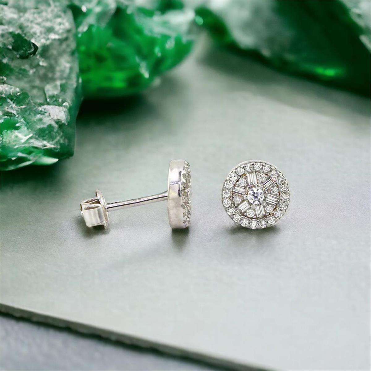 14 Ayar Altın Baget Küpe  -  0175529