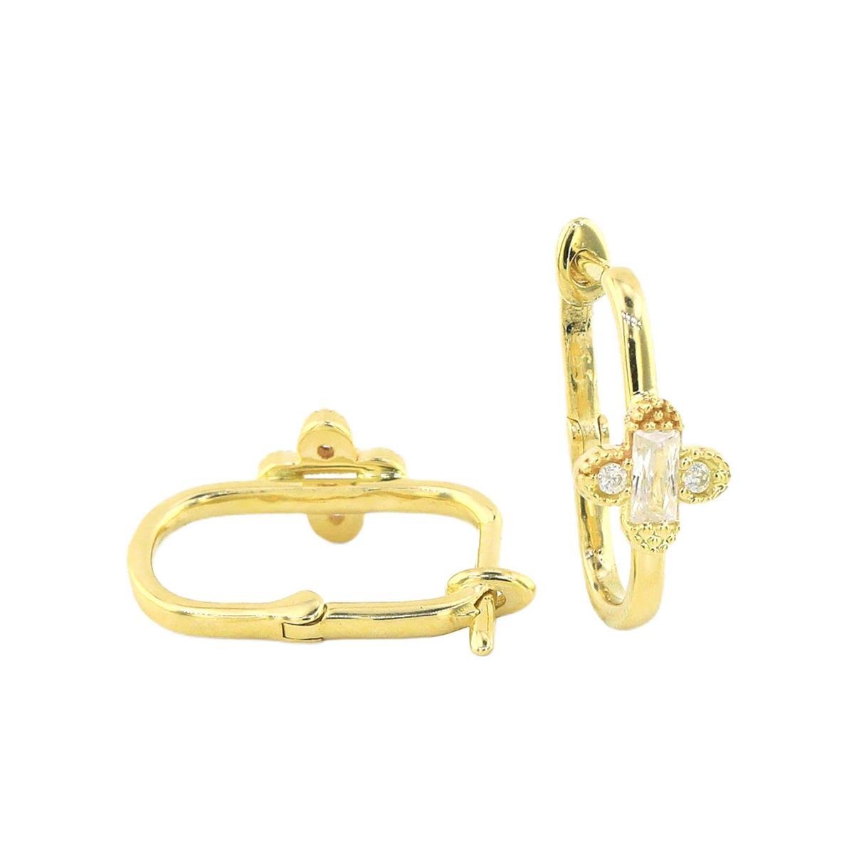 14 Ayar Altın Baget Küpe  -  0183077