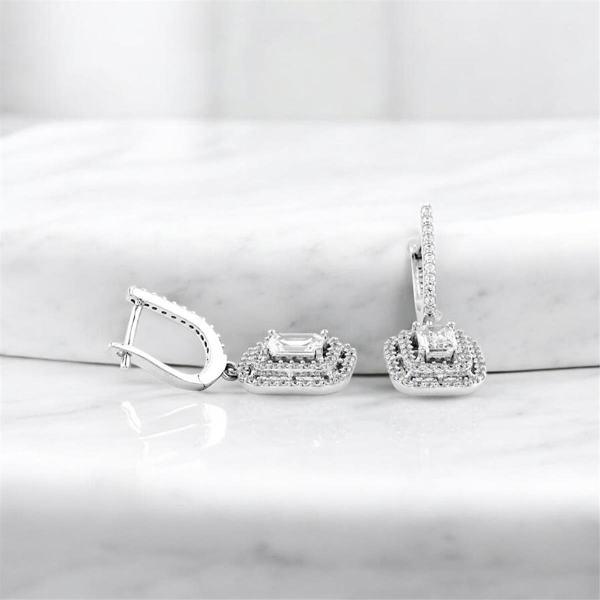 14 Ayar Altın Baget Küpe  -  0185017