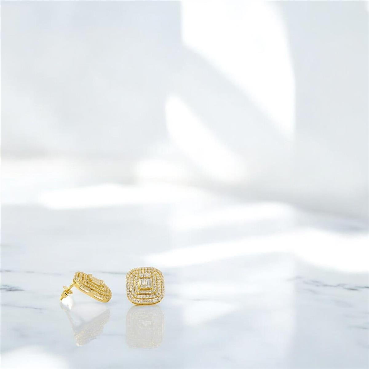 14 Ayar Altın Baget Küpe  -  0191652