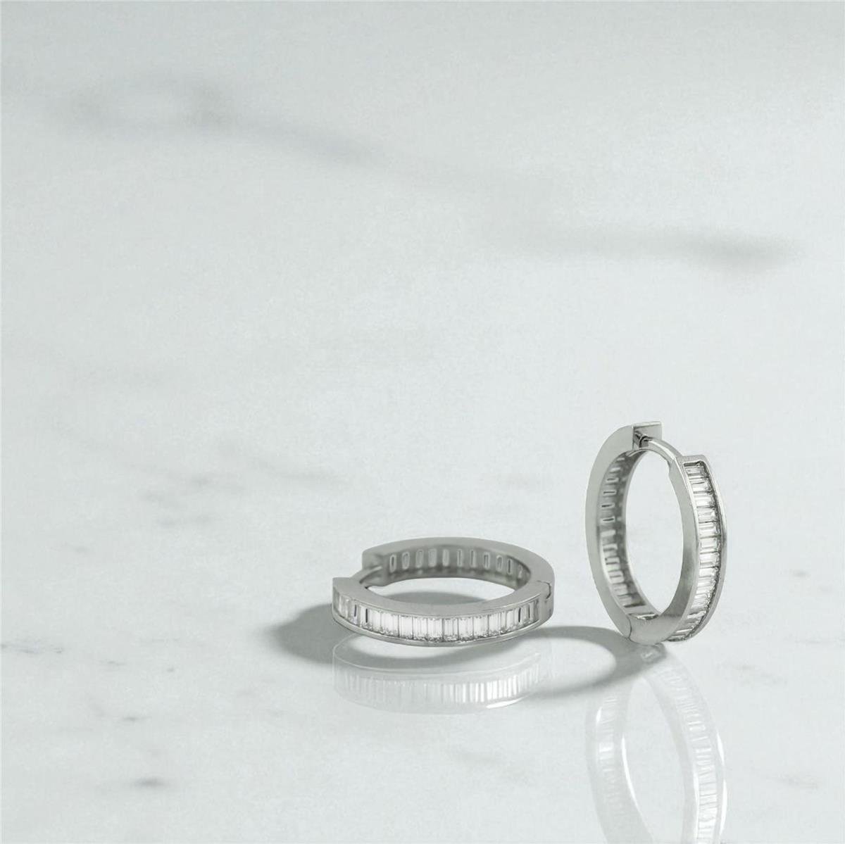 14 Ayar Altın Baget Küpe  -  0196761