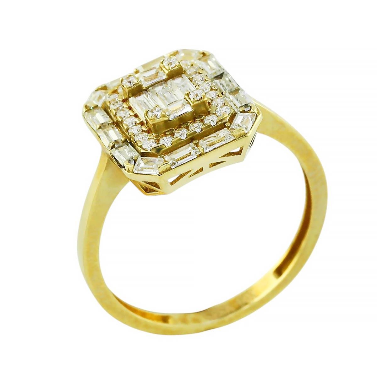 14 Ayar Altın Baget Yüzük  -  0199748