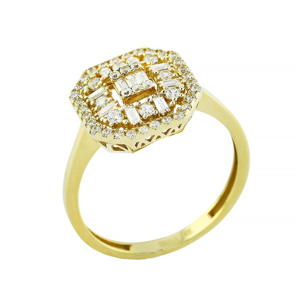 14 Ayar Altın Baget Yüzük  -  0199751