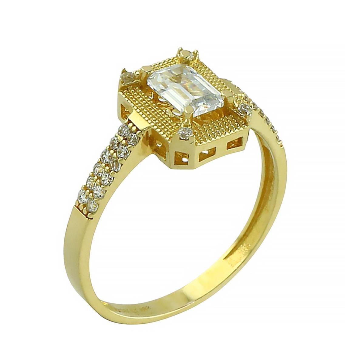 14 Ayar Altın Baget Yüzük  -  0202353