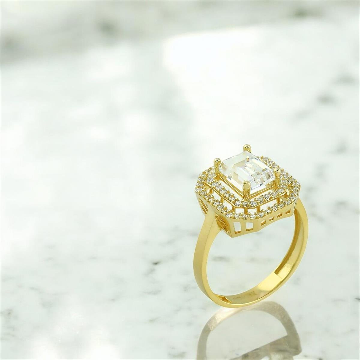 14 Ayar Altın Baget Yüzük  -  0202355