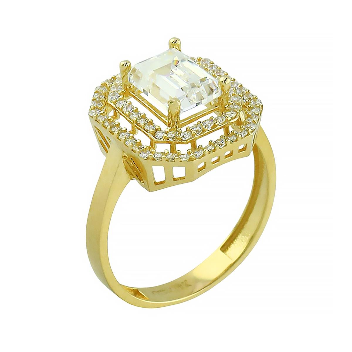 14 Ayar Altın Baget Yüzük  -  0202355