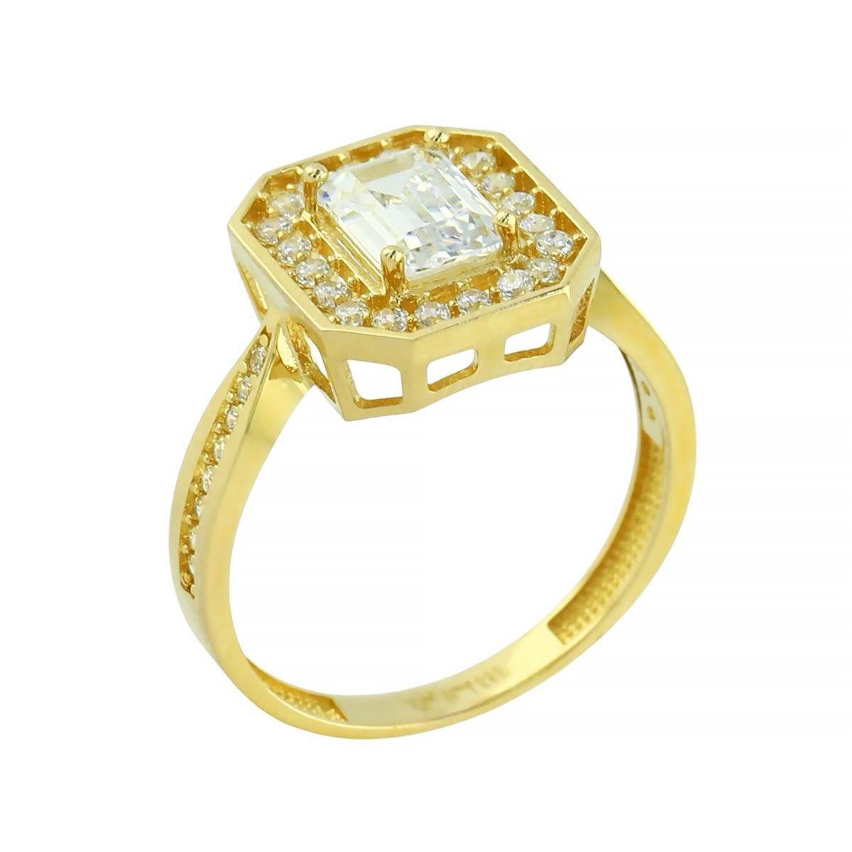 14 Ayar Altın Baget Yüzük  -  0205127