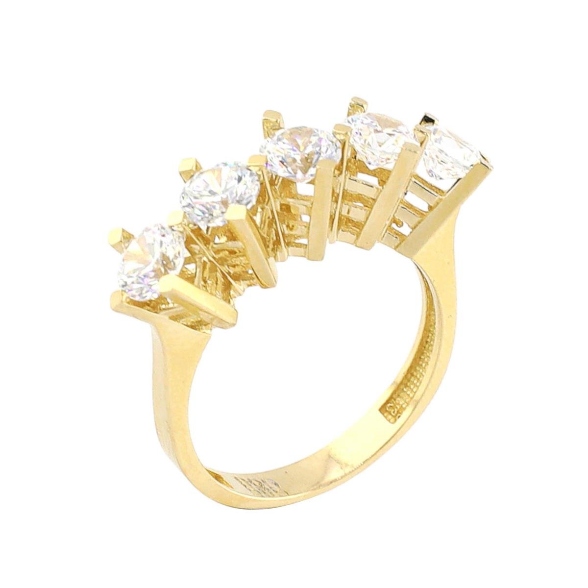 14 Ayar Altın Beştaş Yüzük  -  0184310